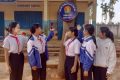 “Công Trình Măng Non” Từ lốp xe tái chế của liên đội trường TH&THCS Đinh Núp